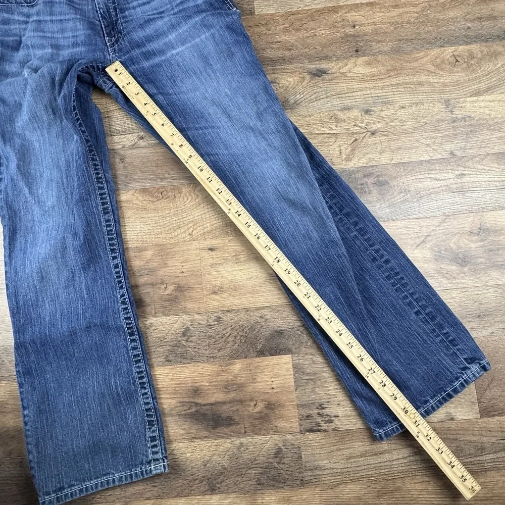 BKE‎ Jake Bootleg Blue Denim Jeans Button Zip 5-Pocket Design 31R
